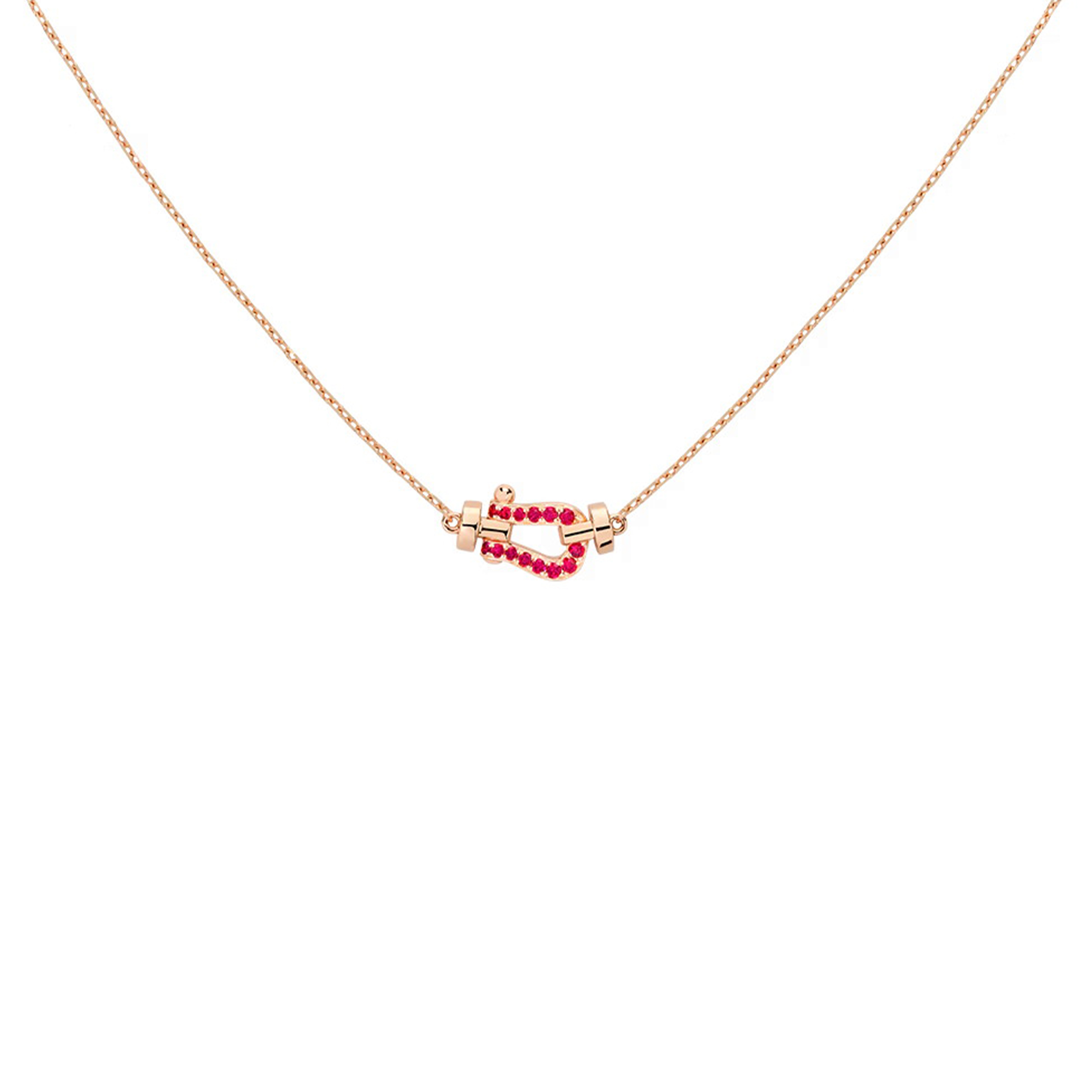 FRED FORCE 10 NECKLACE SMALL MODEL ROSE GOLD 7B0293